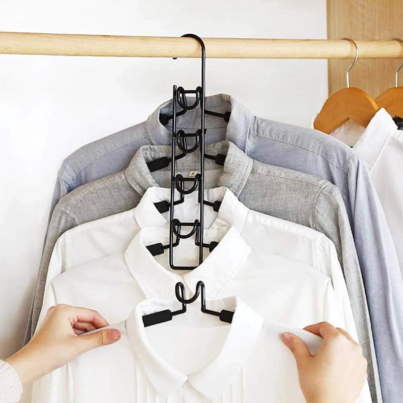 COLGADOR ANTIDESLIZANTE MULTIFUNCIONAL PARA ROPA Y PANTALONES - 5