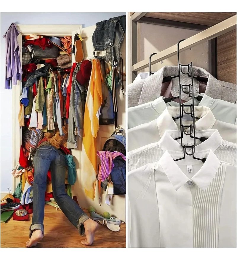 COLGADOR ANTIDESLIZANTE MULTIFUNCIONAL PARA ROPA Y PANTALONES - 6