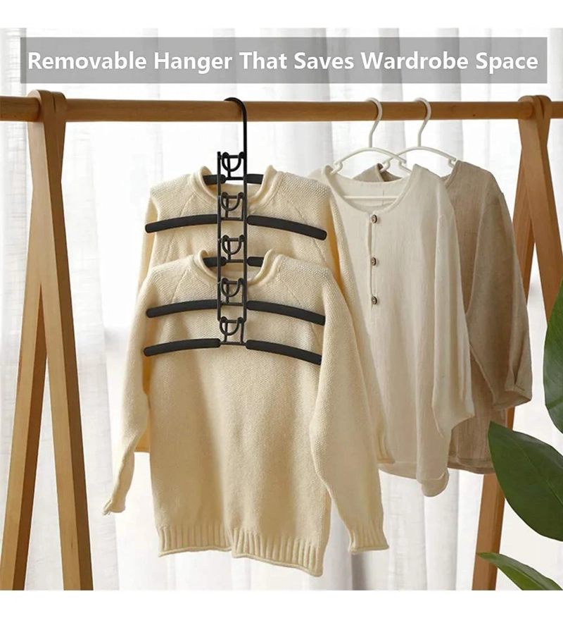 COLGADOR ANTIDESLIZANTE MULTIFUNCIONAL PARA ROPA Y PANTALONES - 8
