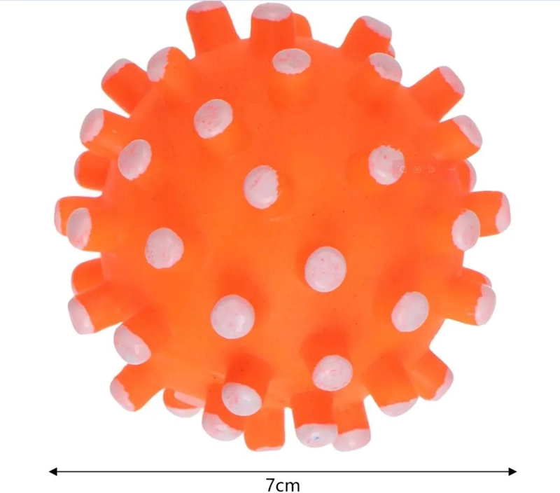 PELOTA COLORIDA PARA PERROS 7CM CON SUPERFICIE MASAJEADORA - 4