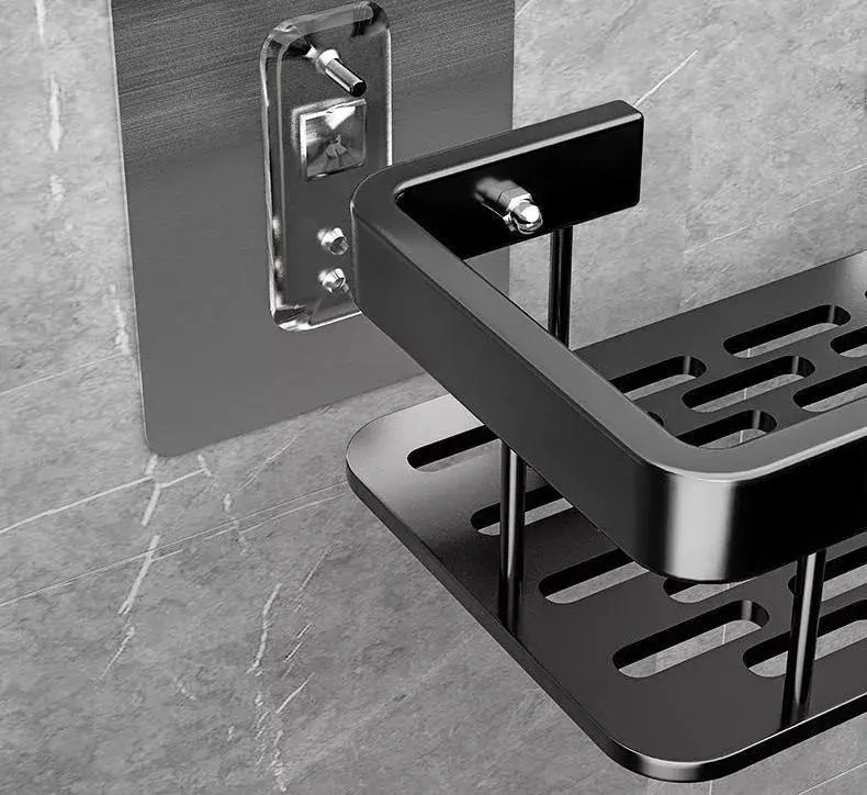 ORGANIZADOR DE DUCHA CON 2 ESTANTES ADHESIVOS PARA BAÑO - 5