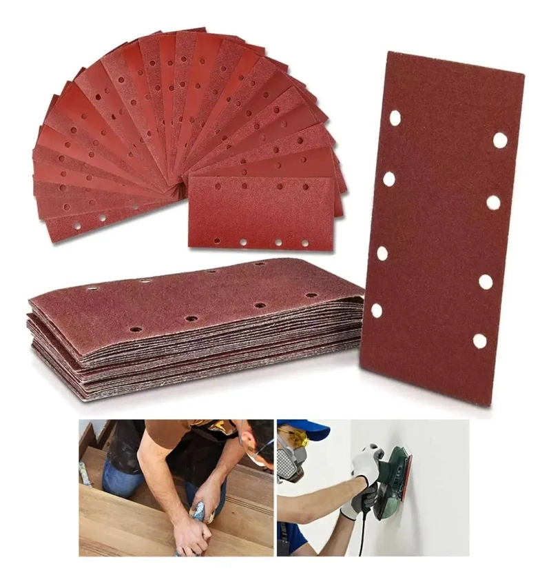 PACK 100 LIJAS RECTANGULARES VELCRO 93X185MM - 10