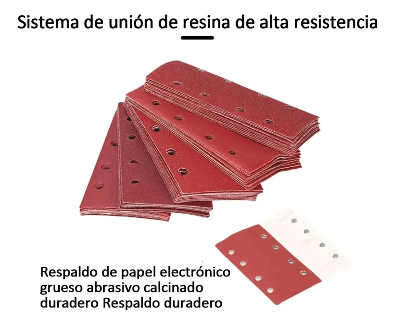 PACK 100 LIJAS RECTANGULARES VELCRO 93X185MM - 6