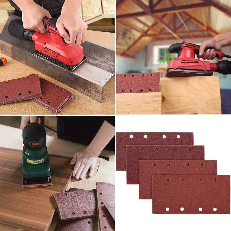 PACK 100 LIJAS RECTANGULARES VELCRO 93X185MM - 8