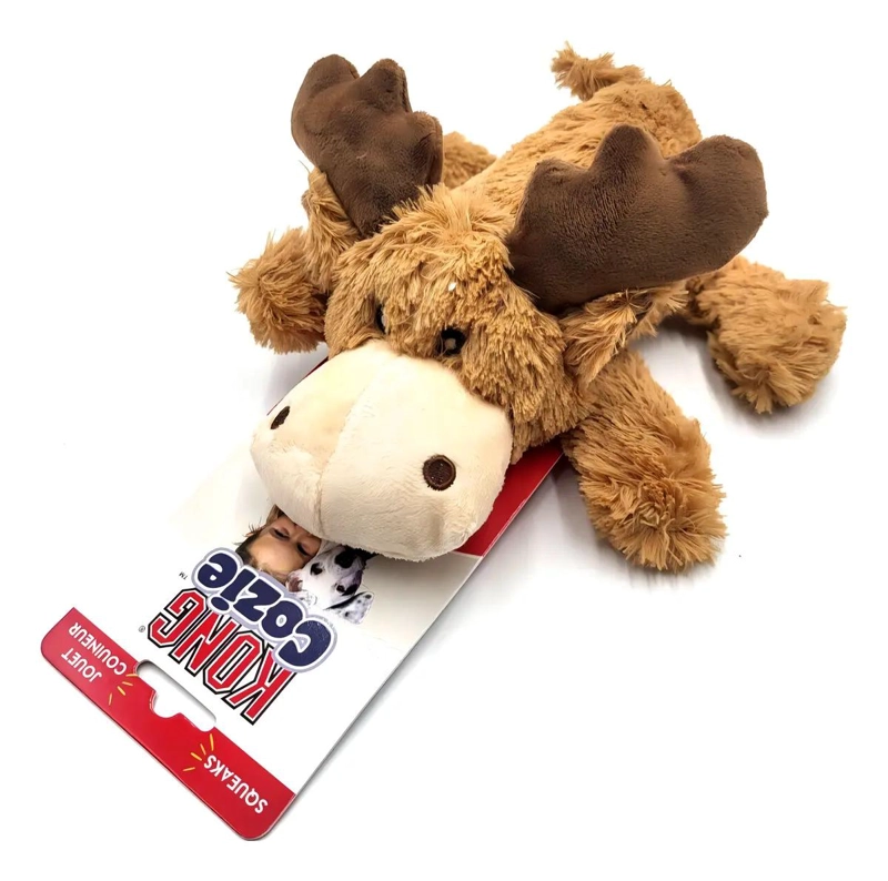 PELUCHE ALCE SUAVE PARA PERROS CON SONIDO INCORPORADO - 4