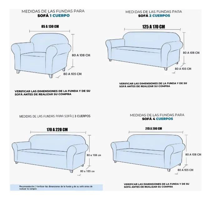 FUNDA PROTECTORA PARA SOFA DE 2 CUERPOS EN TELA CUADRILLE - 3