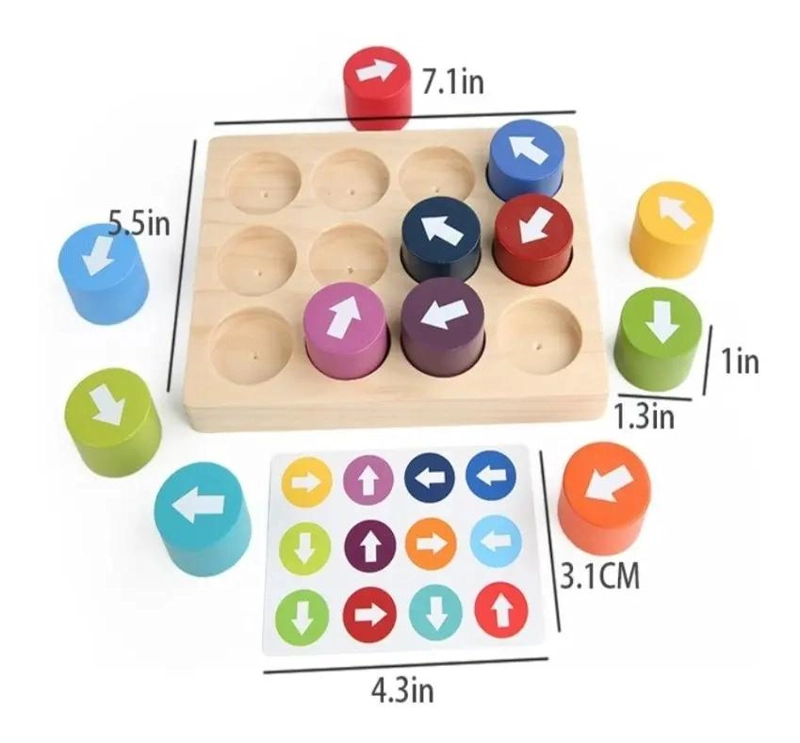 JUEGO DE COMBINACION DE FLECHAS PARA DESARROLLAR COGNICION INFANTIL - 3