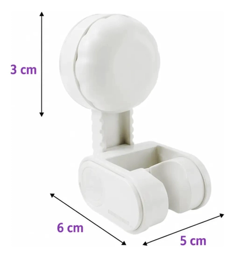 SOPORTE ADHESIVO AJUSTABLE PARA DUCHA DE MANO UNIVERSAL - 4