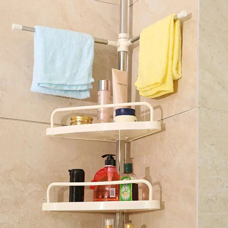 ORGANIZADOR ESQUINERO DUCHA BAÑO MULTIUSO CON 4 BANDEJAS AJUSTABLES - 6