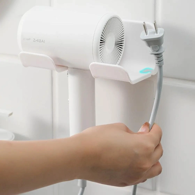 SOPORTE ADHESIVO PARA SECADOR DE PELO DE PARED - 6