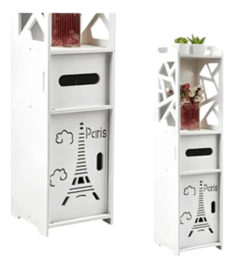 MUEBLE ORGANIZADOR DE BAÑO ANGOSTO CON DISEÑO ELEGANTE - 3