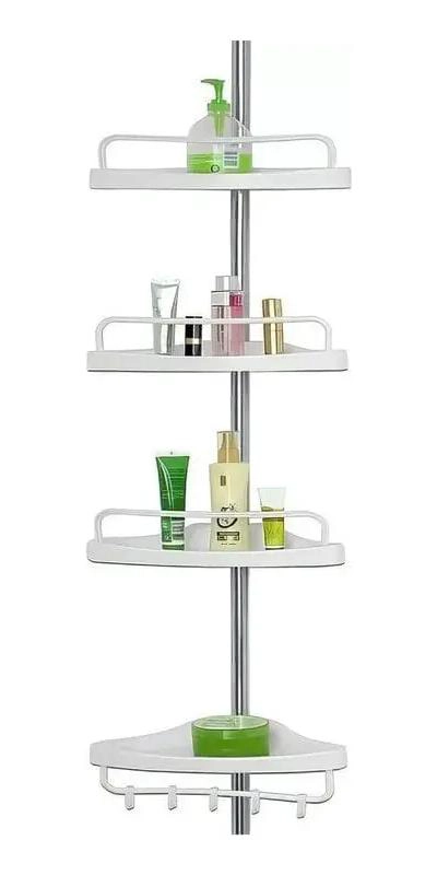 ORGANIZADOR ESQUINERO DE DUCHA 4 NIVELES EN COLOR BLANCO - 1