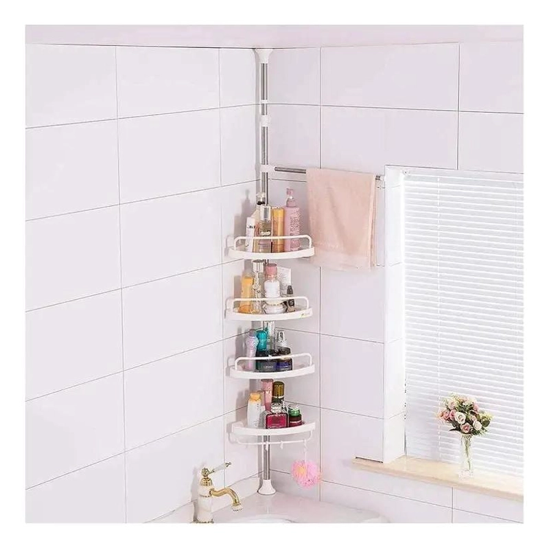 ORGANIZADOR ESQUINERO DE DUCHA 4 NIVELES EN COLOR BLANCO - 4