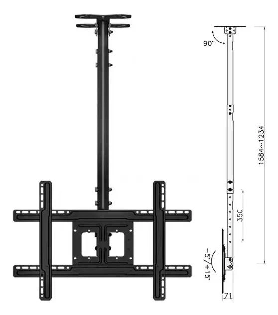 SOPORTE DE TECHO GIRATORIO PARA TELEVISOR COMPATIBLE - 7