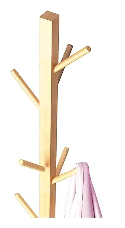PERCHERO COLGADOR DE PIE ORGANIZADOR DE BAMBU 153 CM - 4