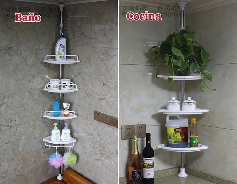 ESTANTERIA ORGANIZADOR TELESCOPICA PARA DUCHA Y BAÑO - 7