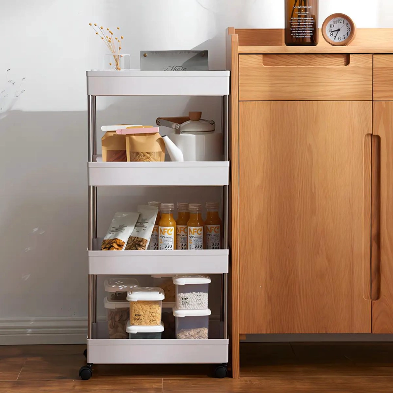 CARRITO ORGANIZADOR DELGADO DE 4 NIVELES PARA BAÑO Y COCINA - 8