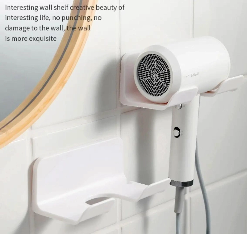 SOPORTE ADHESIVO PARA SECADOR DE PELO DE PARED - 3