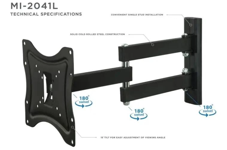 SOPORTE PARA TV DE 14 A 42 PULGADAS CON BRAZO ARTICULADO - 7