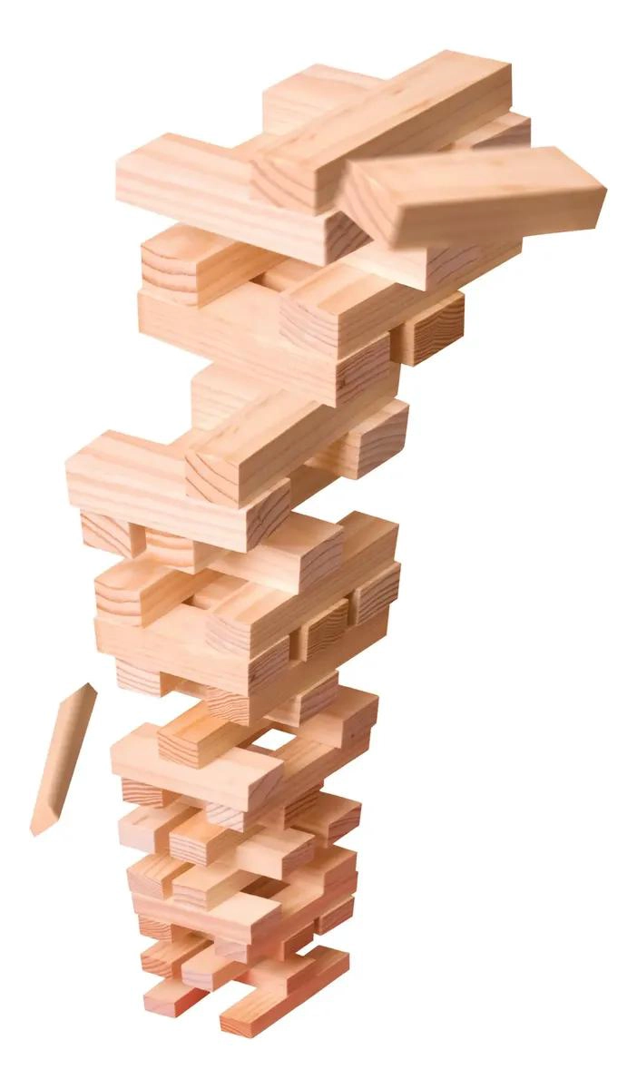 JUEGO DE MESA TORRE DE EQUILIBRIO DIDACTICO EN MADERA PARA NIÑOS - 2