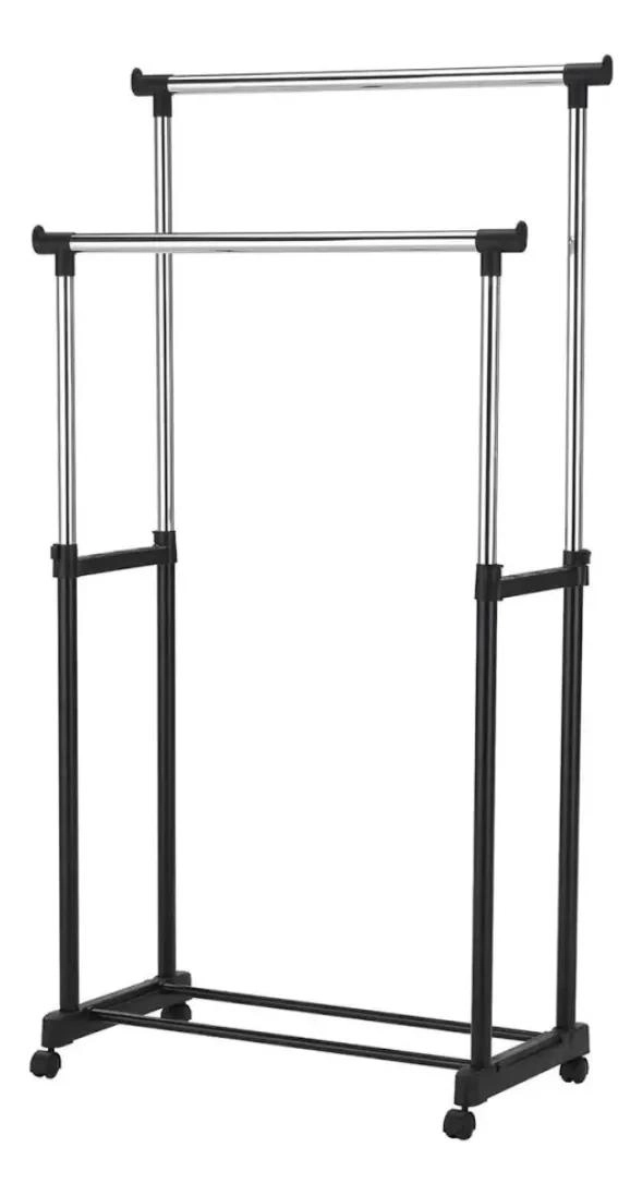 PERCHERO COLGADOR DOBLE ORGANIZADOR DE ROPA EXPANDIBLE - 1
