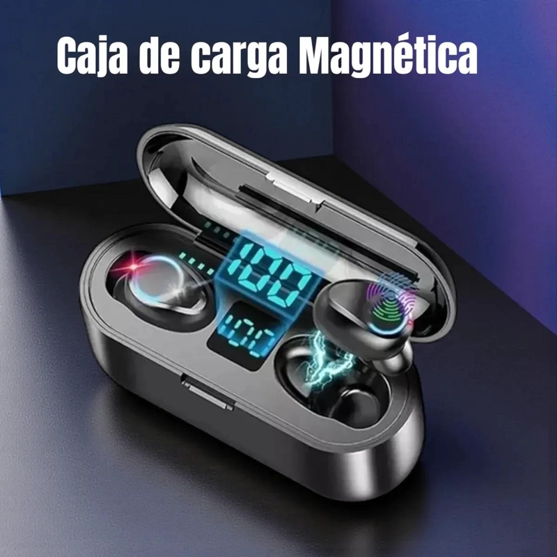 AUDIFONOS INALAMBRICOS BLUETOOTH 5.3 CON ESTUCHE DE CARGA - 8