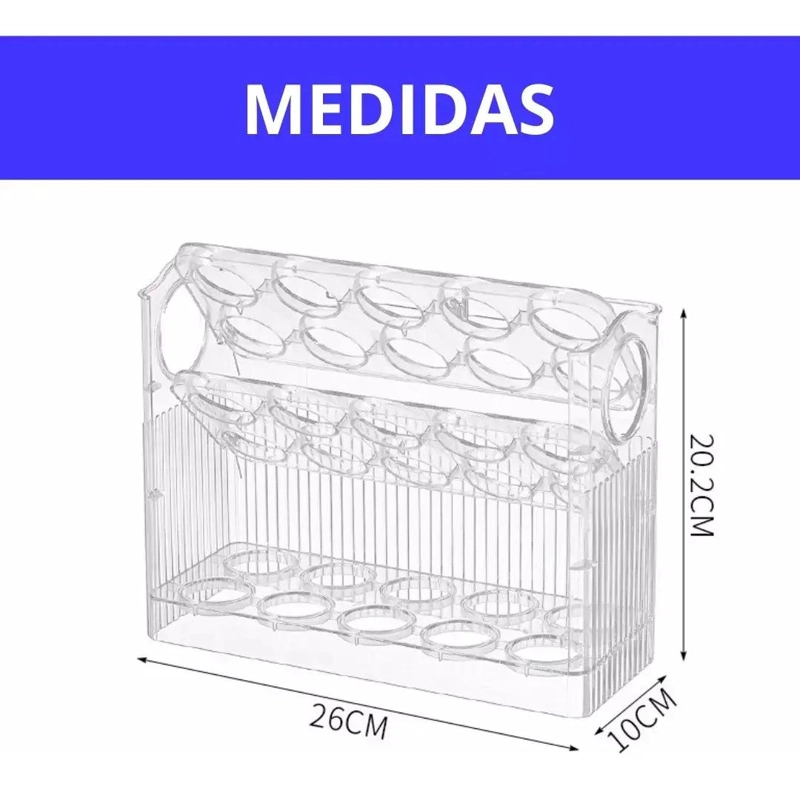 ORGANIZADOR DE HUEVOS PARA 30 UNIDADES CON VENTILACION - 5