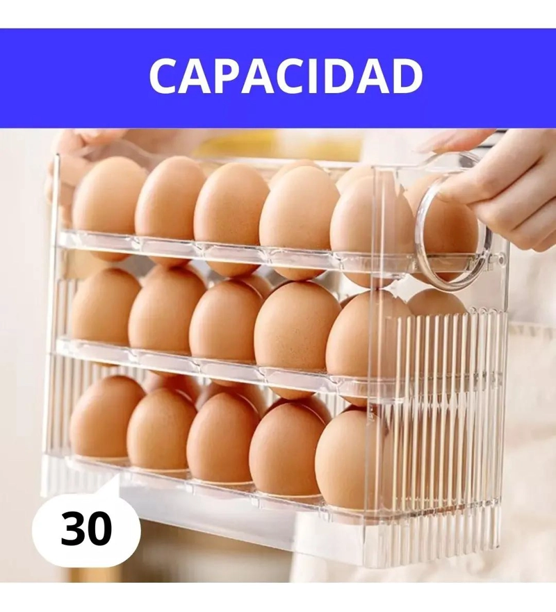 ORGANIZADOR DE HUEVOS PARA 30 UNIDADES CON VENTILACION - 6