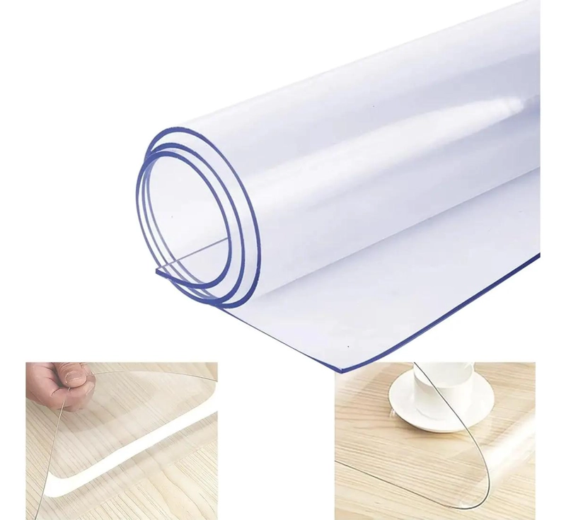 ALFOMBRILLA FLEXIBLE DE PVC TRANSPARENTE 1,8 X 1 M PARA SEPARAR AMBIENTES - 5