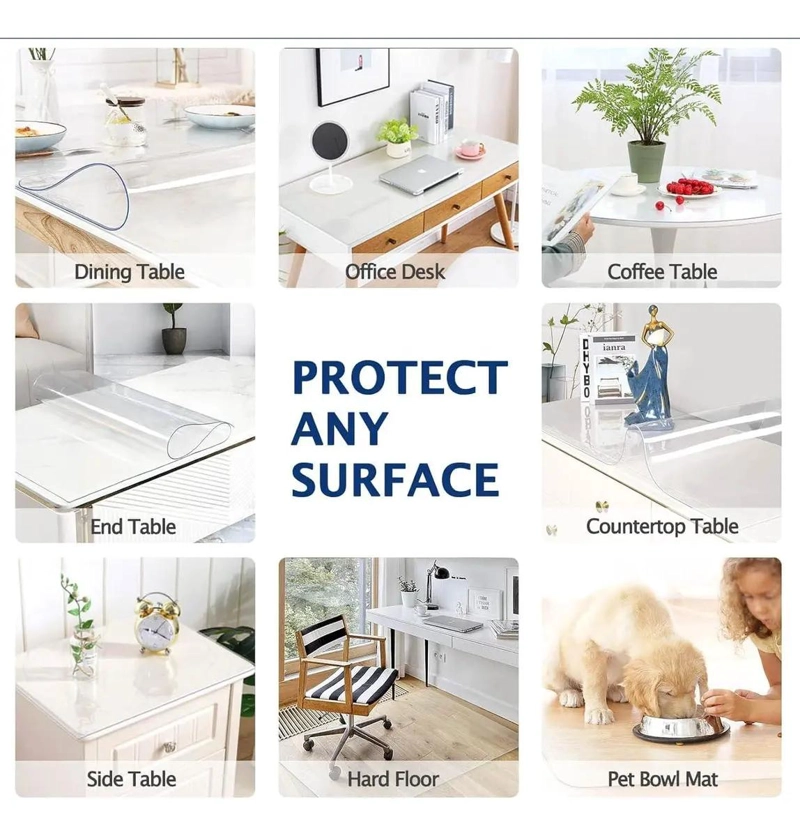 ALFOMBRILLA FLEXIBLE DE PVC TRANSPARENTE 1,8 X 1 M PARA SEPARAR AMBIENTES - 9