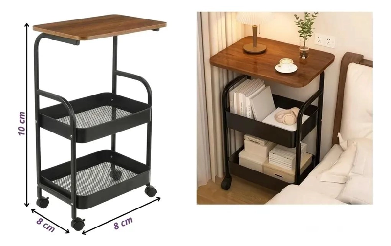 CARRITO ORGANIZADOR DE COCINA CON 3 NIVELES Y RUEDAS - 5