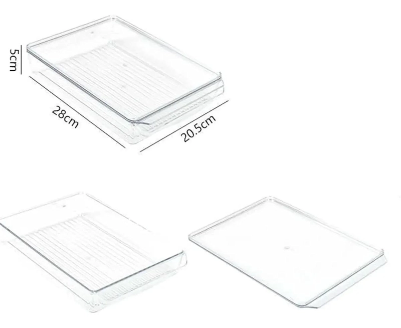 PACK DE 3 ORGANIZADORES PARA REFRIGERADOR DE FRUTAS Y VERDURAS - 3