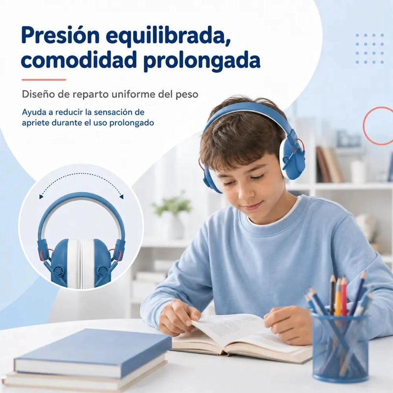 AUDIFONOS ANTIRUIDO AJUSTABLES PARA NIÑOS Y JOVENES - 3