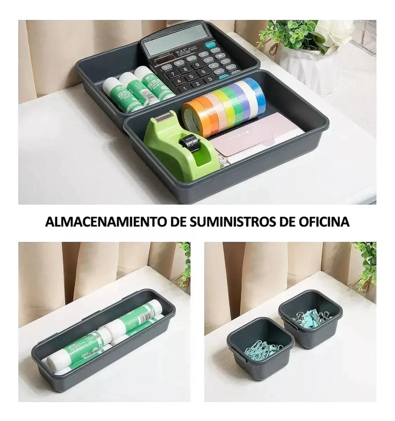 ORGANIZADOR DE CAJON MULTIUSO PARA OFICINA Y HOGAR - 3