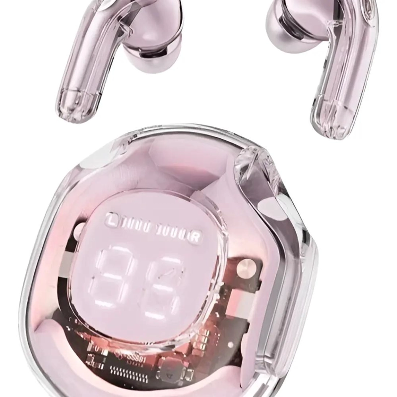 AURICULARES INALAMBRICOS BLUETOOTH ROSA IMPERMEABLES TWS - 1
