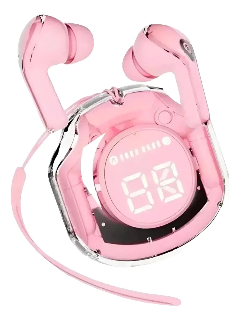 AURICULARES INALAMBRICOS BLUETOOTH ROSA IMPERMEABLES TWS - 2