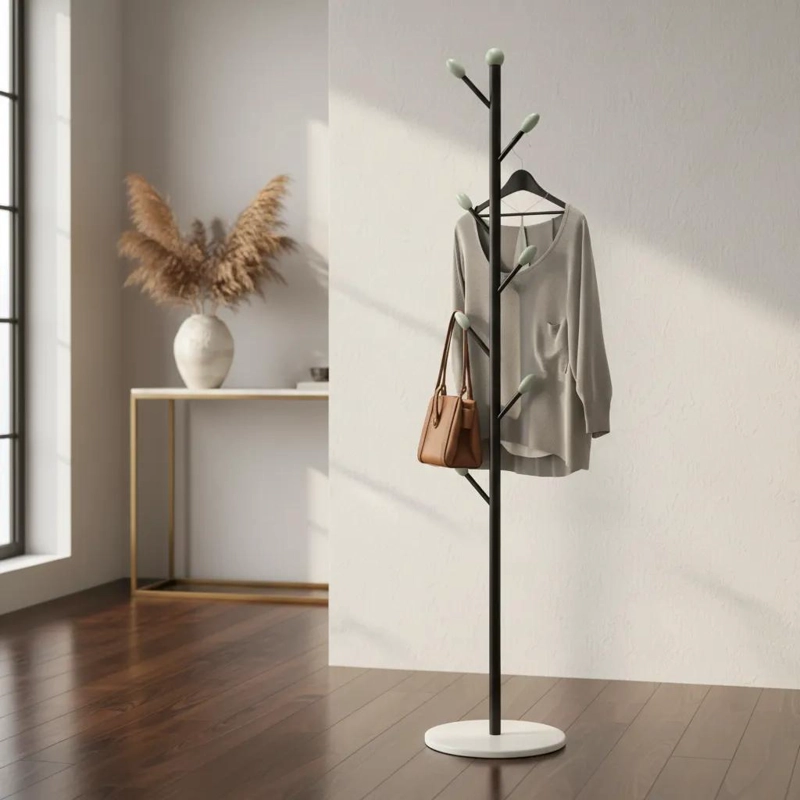 COLGADOR METALICO PARA ROPA CON CUATRO NIVELES - 1