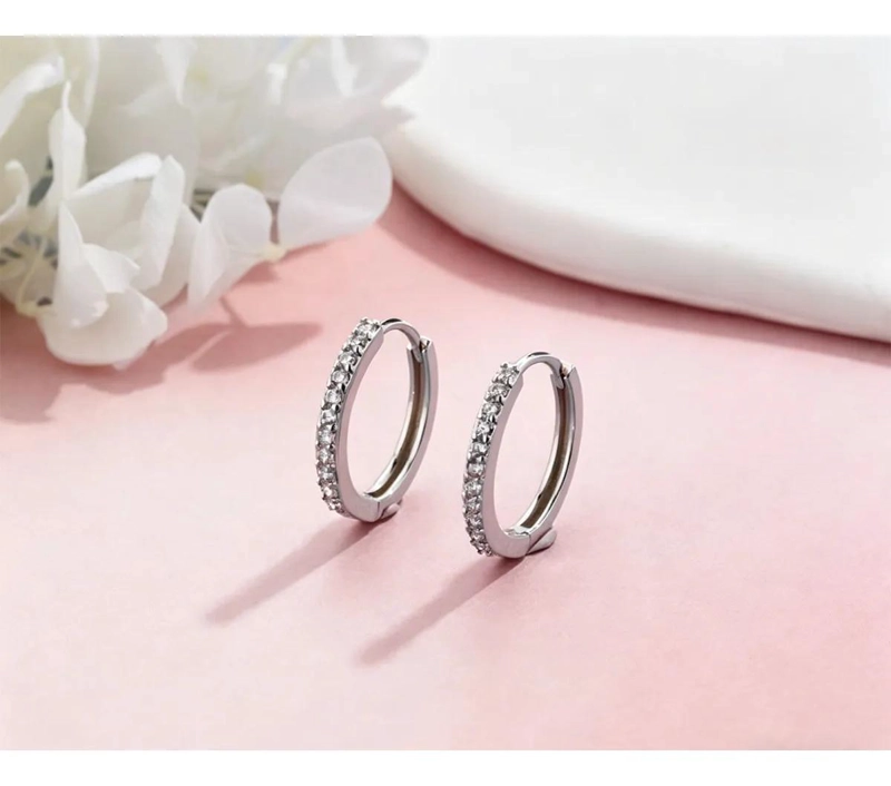 AROS DE COBRE BAÑADOS EN ORO 18K CON CIRCONITA CUBICA - 2