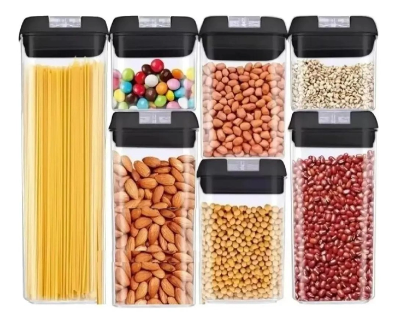 CONTENEDOR ORGANIZADOR HERME TICO PARA COCINA 7 PIEZAS - 2