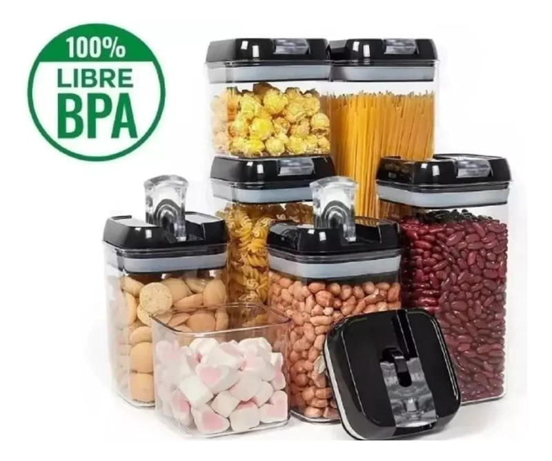 CONTENEDOR ORGANIZADOR HERME TICO PARA COCINA 7 PIEZAS - 3