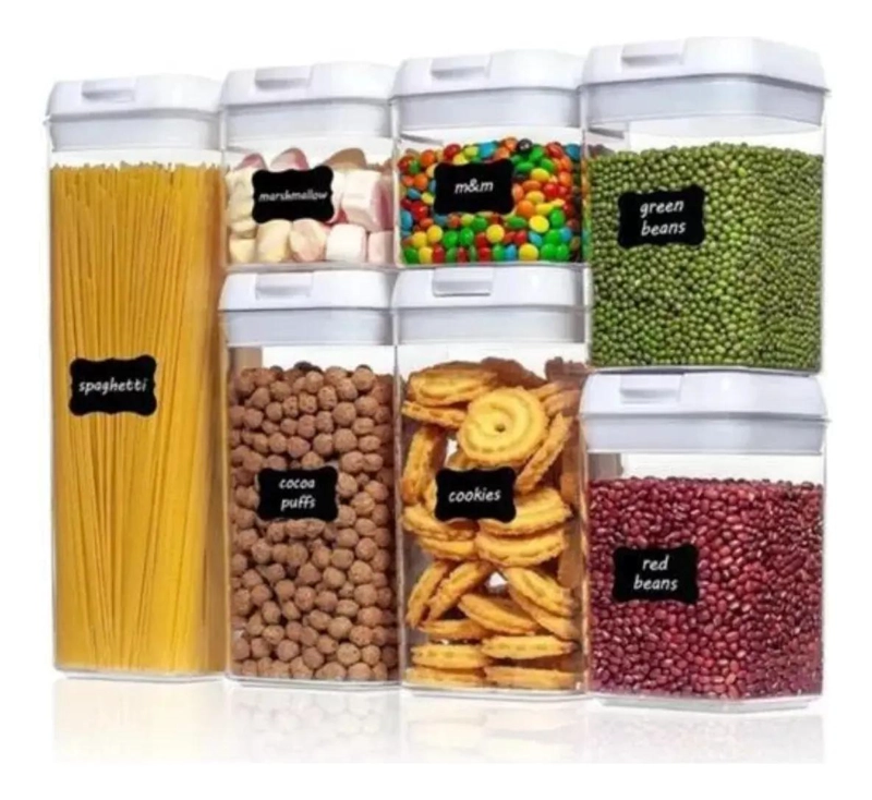 CONTENEDOR ORGANIZADOR HERME TICO PARA COCINA 7 PIEZAS - 4
