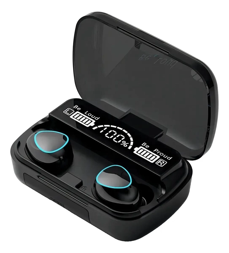 AUDIFONOS IN-EAR INALAMBRICOS BLUETOOTH CON MICROFONO Y LED - 1