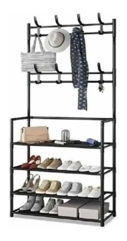 ORGANIZADOR COLGADOR DE ZAPATOS Y PERCHERO MULTIFUNCIONAL - 1