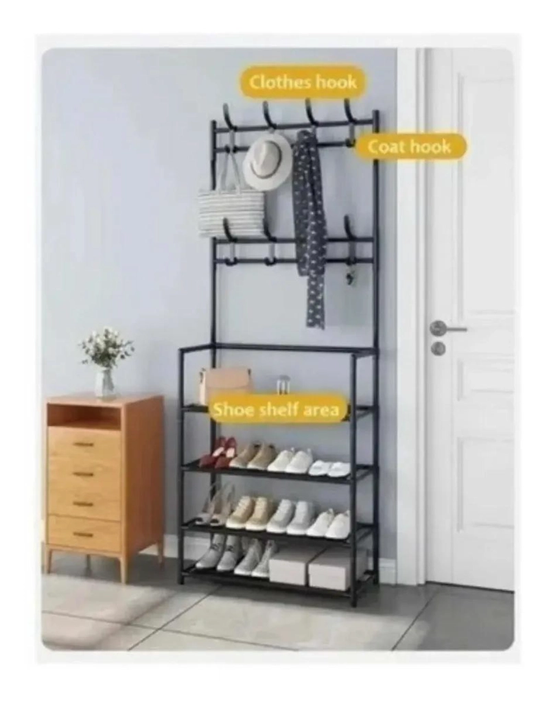 ORGANIZADOR COLGADOR DE ZAPATOS Y PERCHERO MULTIFUNCIONAL - 4