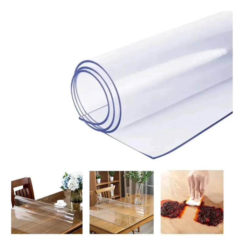ALFOMBRILLA FLEXIBLE DE PVC TRANSPARENTE 1,8 X 1 M PARA SEPARAR AMBIENTES - 1