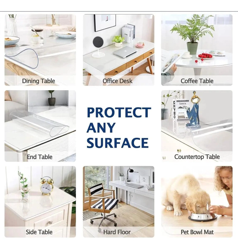 ALFOMBRILLA FLEXIBLE DE PVC TRANSPARENTE 1,8 X 1 M PARA SEPARAR AMBIENTES - 4