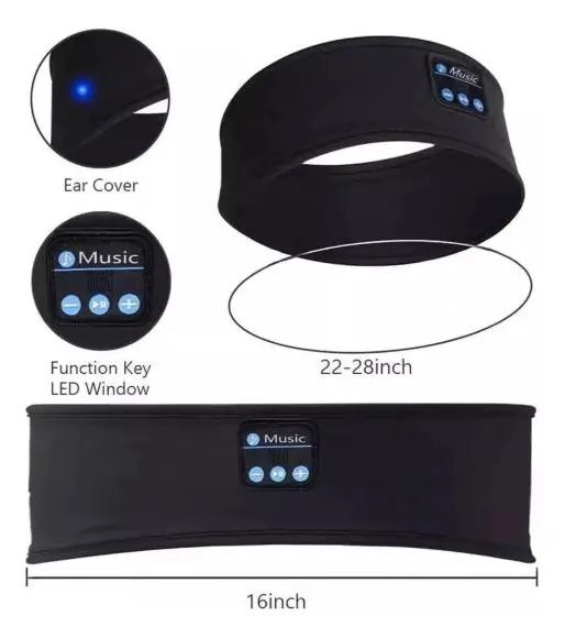 AURICULARES BLUETOOTH DIADEMA PARA DORMIR Y HACER DEPORTE - 4