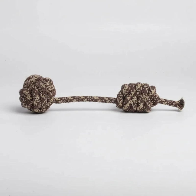 JUGUETE DE CUERDA PARA PERRO CON DOBLE NUDO DE 32 CM - 7