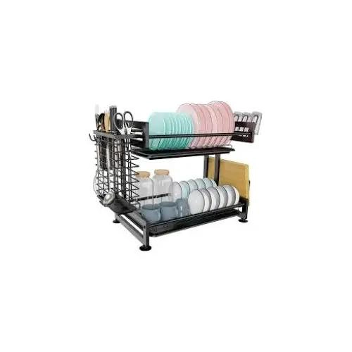 ORGANIZADOR DE PLATOS DE COCINA CON 3 NIVELES PARA ALMACENAMIENTO - 1