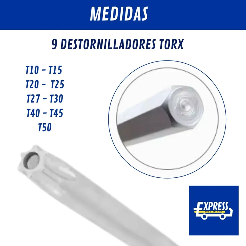 SET DE DESTORNILLADORES ERGONOMICOS TORX - 4